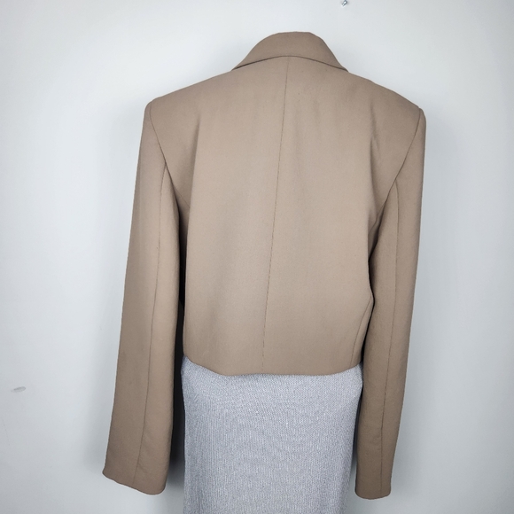 Aritzia Wilfred Lapaz Blazer Tan Size L Lightweight - Picture 3 of 14